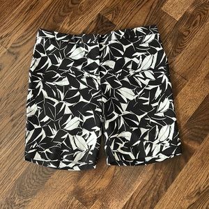 Mario Serrani Black & White Stretch Shorts